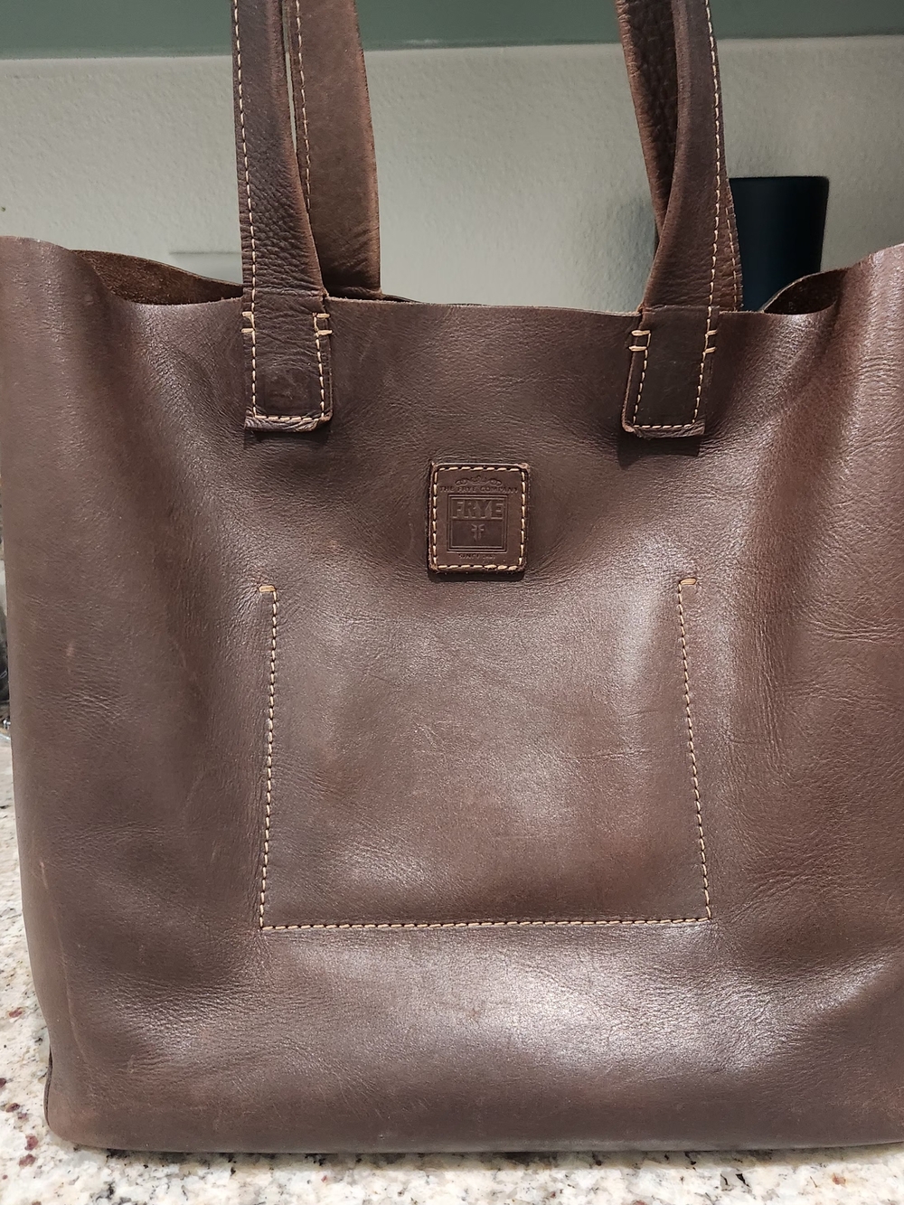 Frye Brown Leather Tote Bag